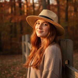 Brixton honey straw hat size Small/medium